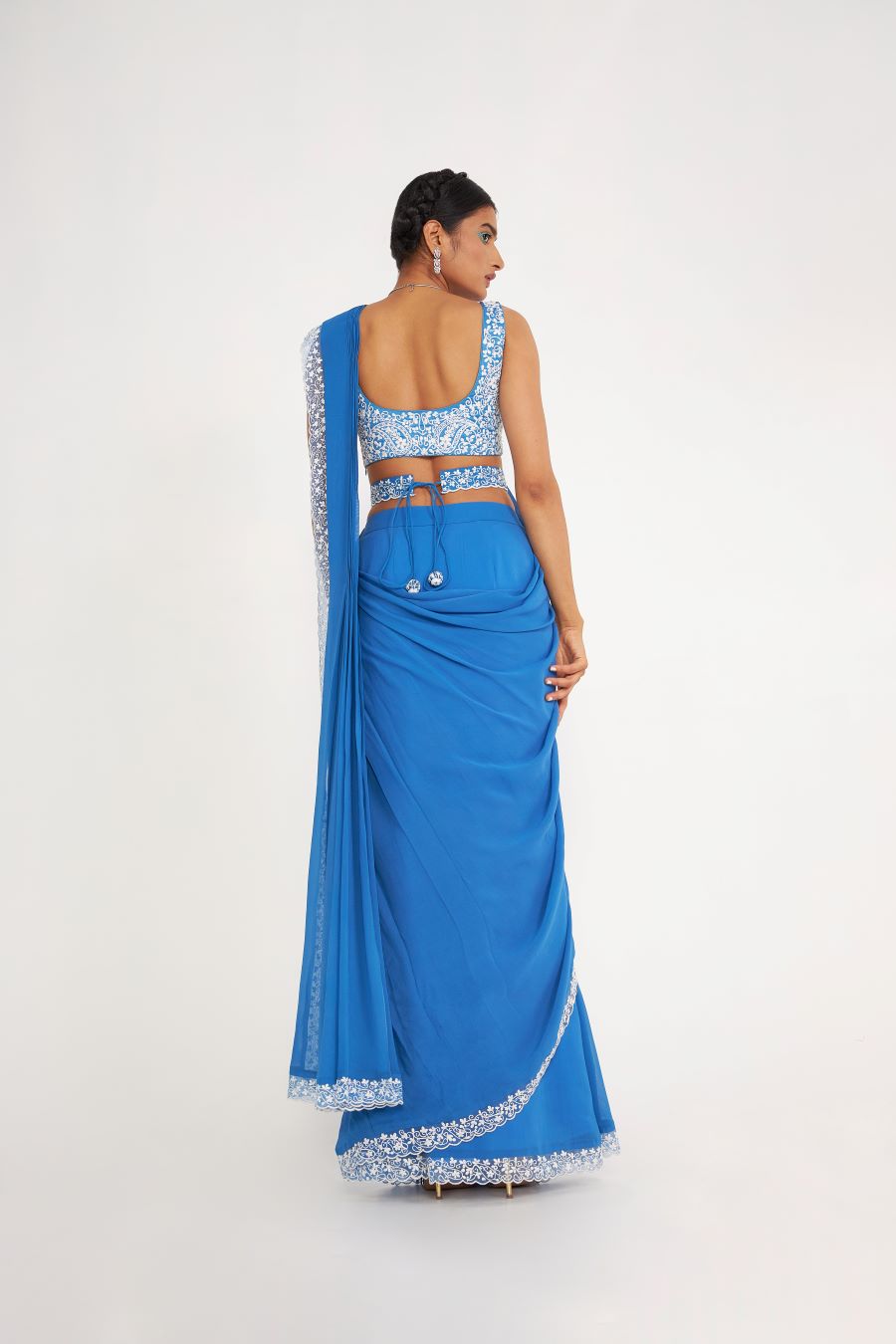 Della Pre Draped Saree
