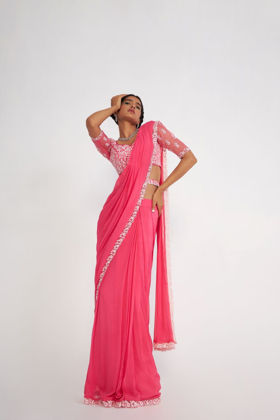 Cady Pre Draped Saree