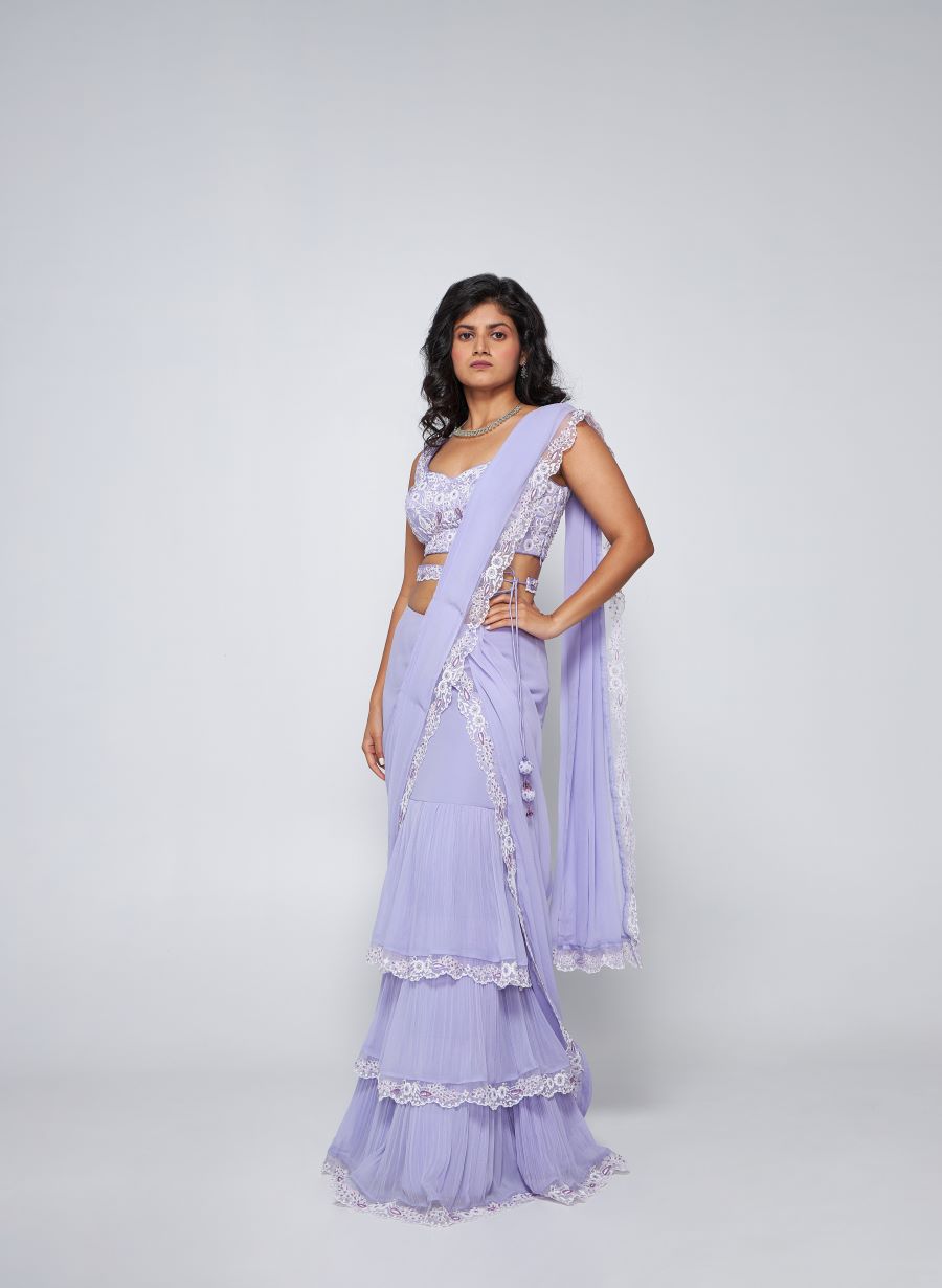 Isa Pre draped Saree