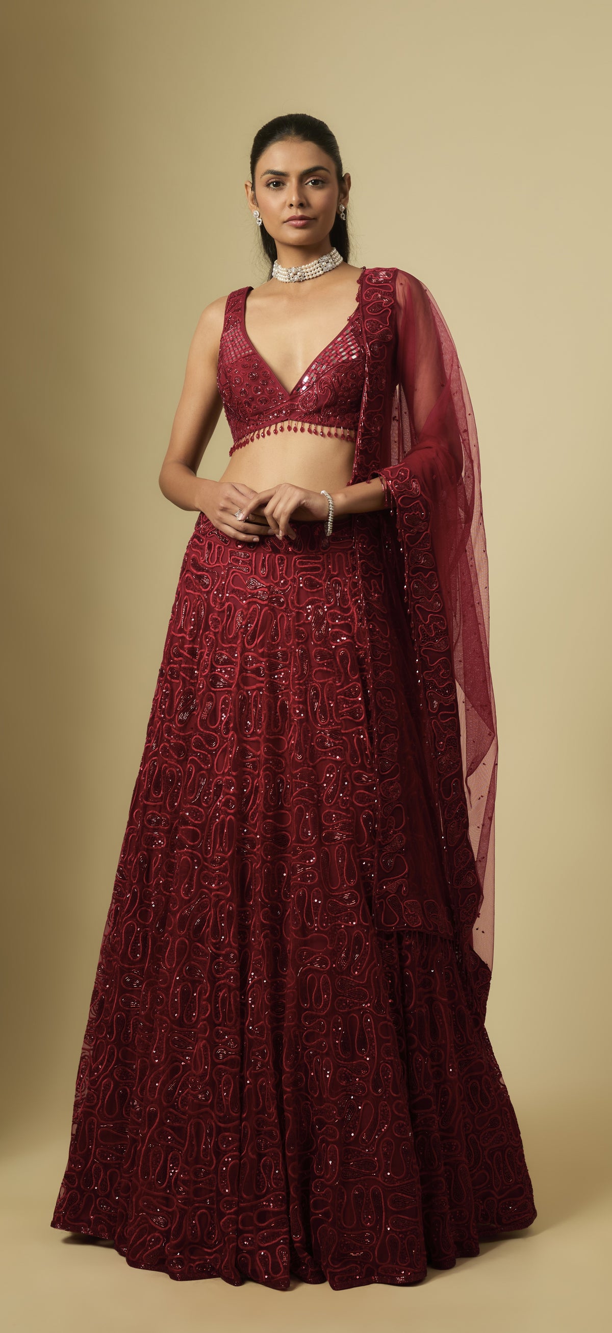 VEIL LEHENGA SET