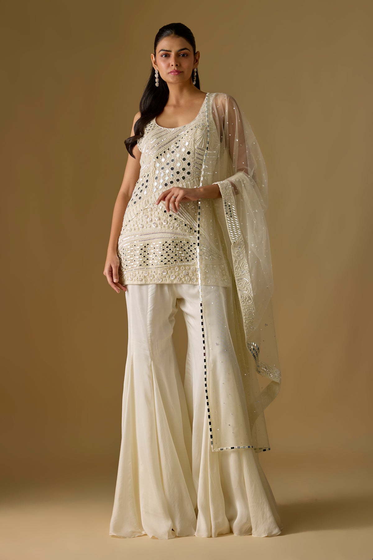 Pearl Kurti Sharara Set