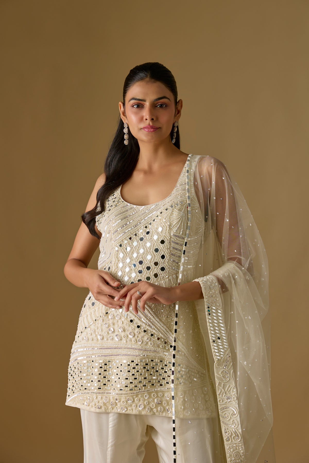 Pearl Kurti Sharara Set