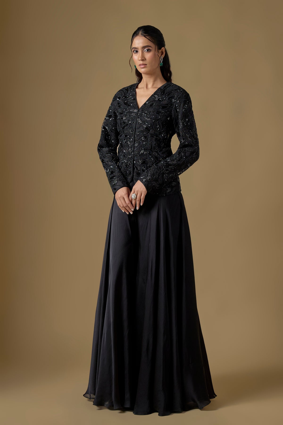 Rillette Jacket Sharara Set