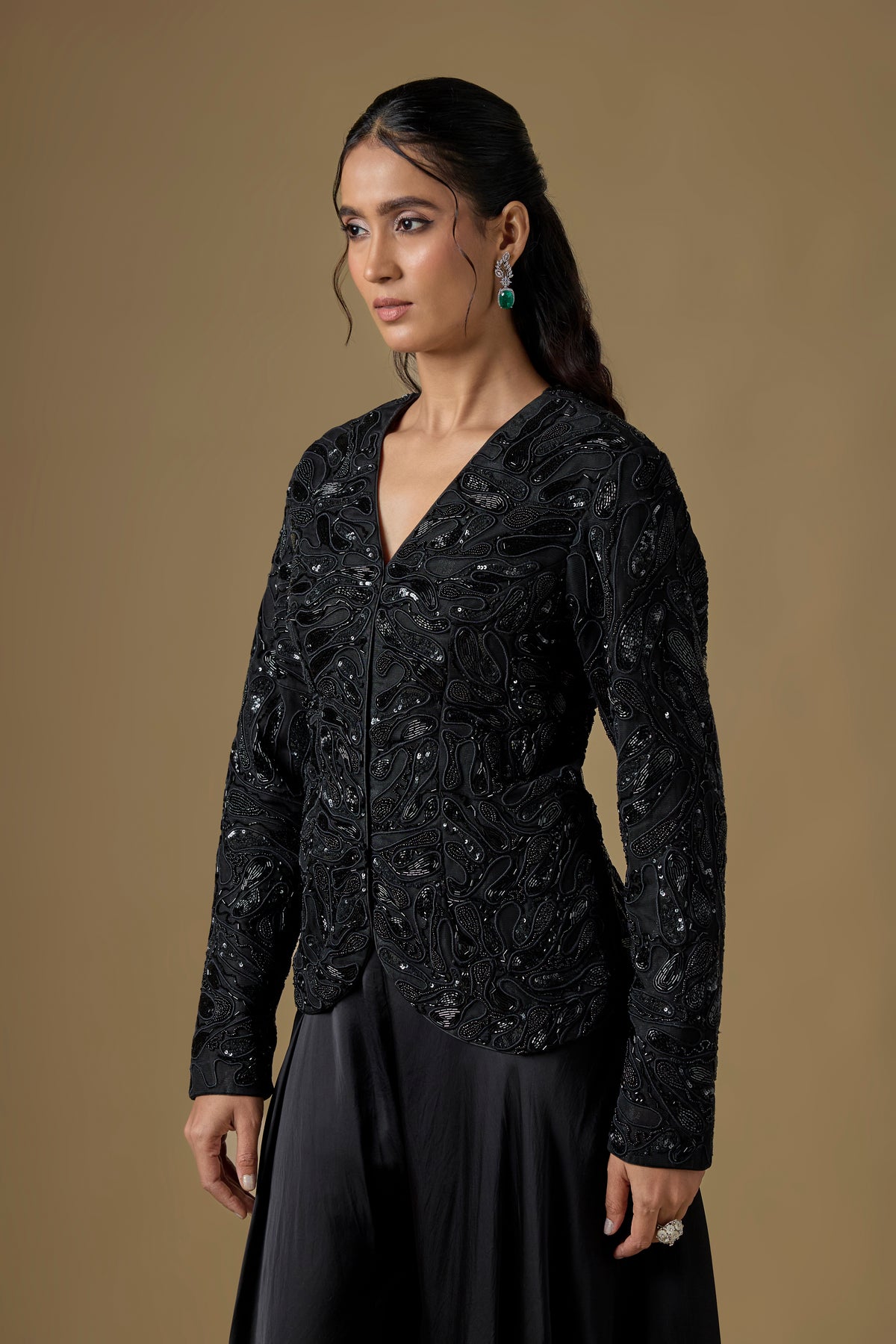 Rillette Jacket Sharara Set