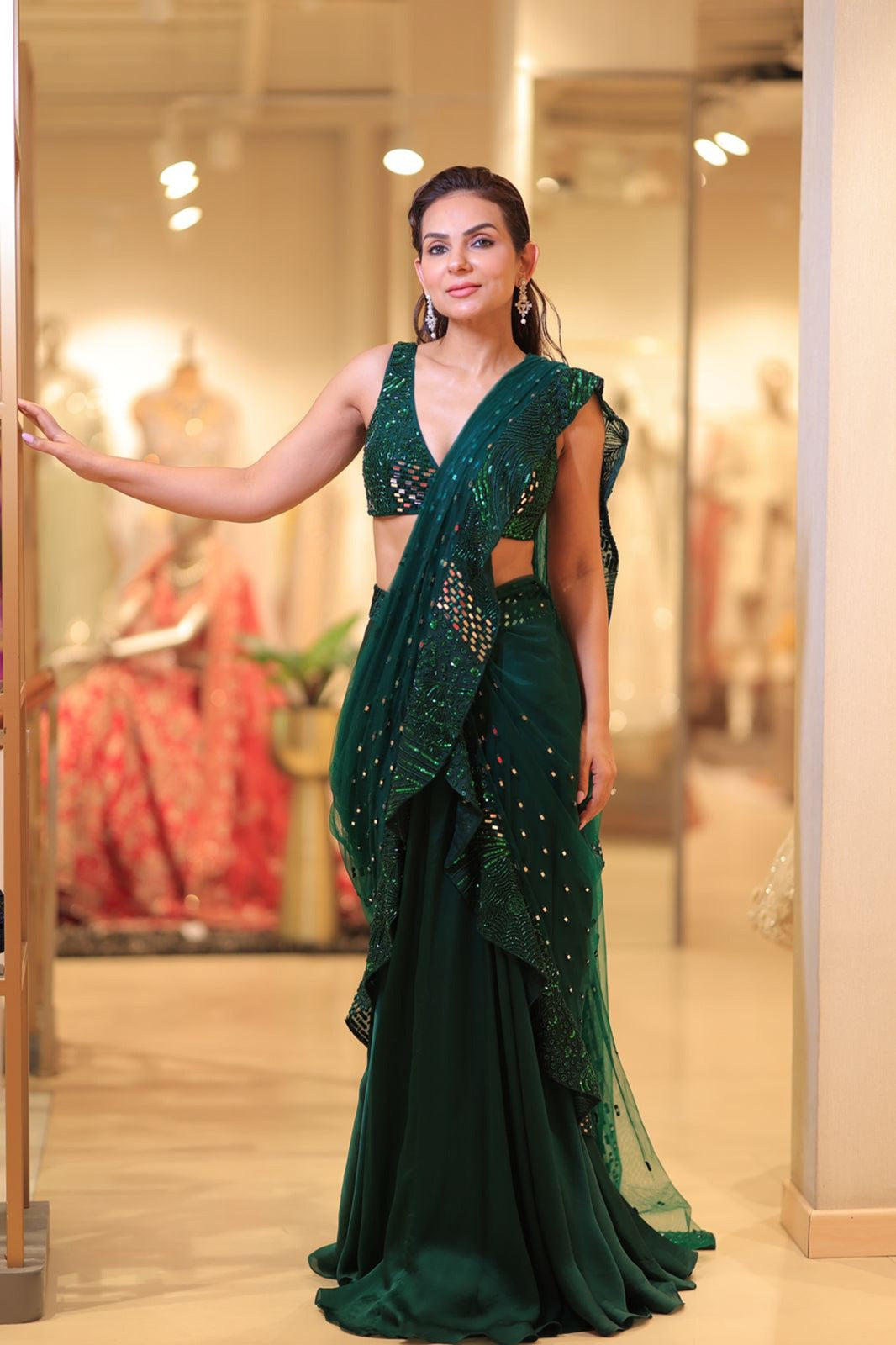 Gauri Mehta in Wave Pre Draped Saree