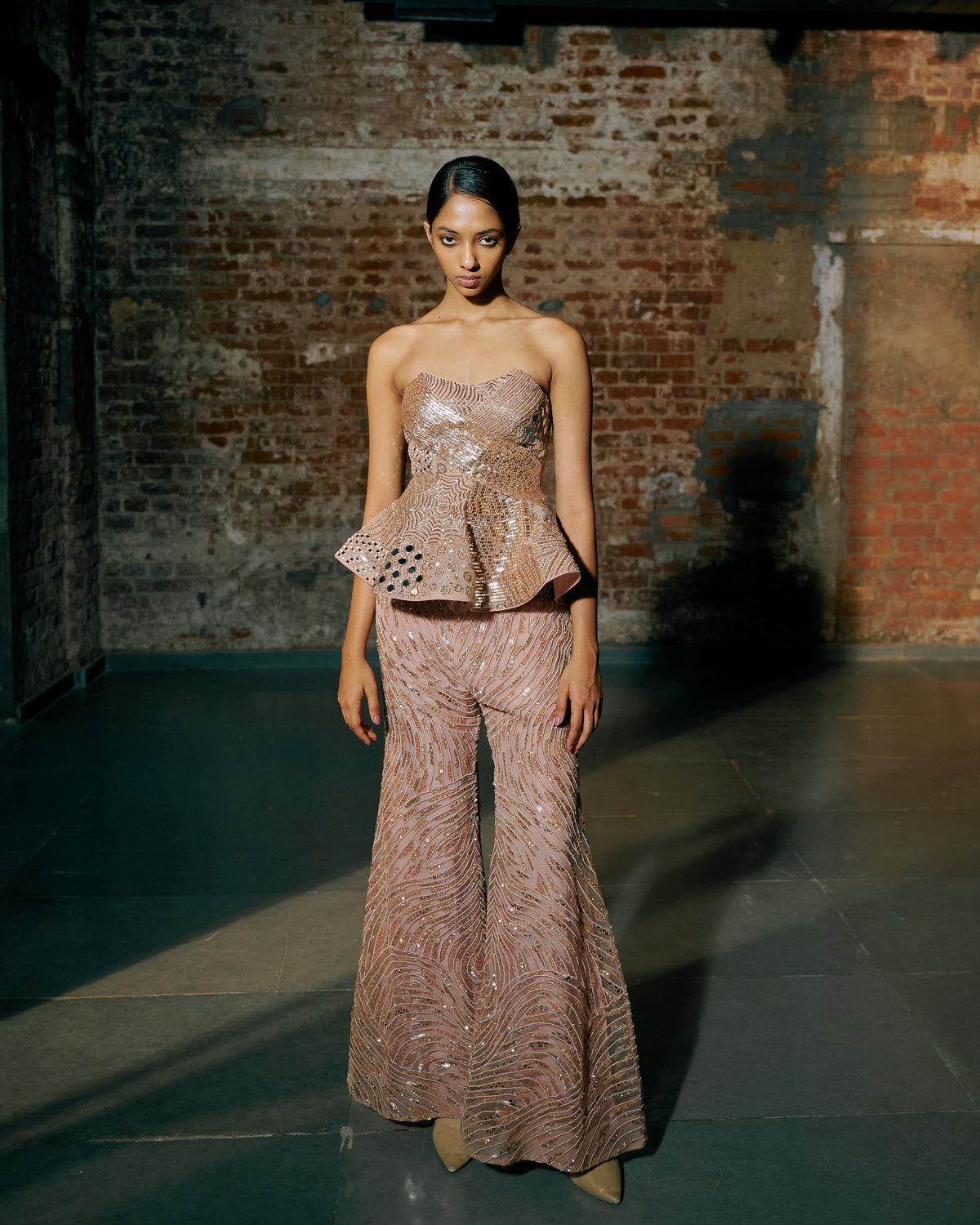 Paradox Peplum Sharara Set