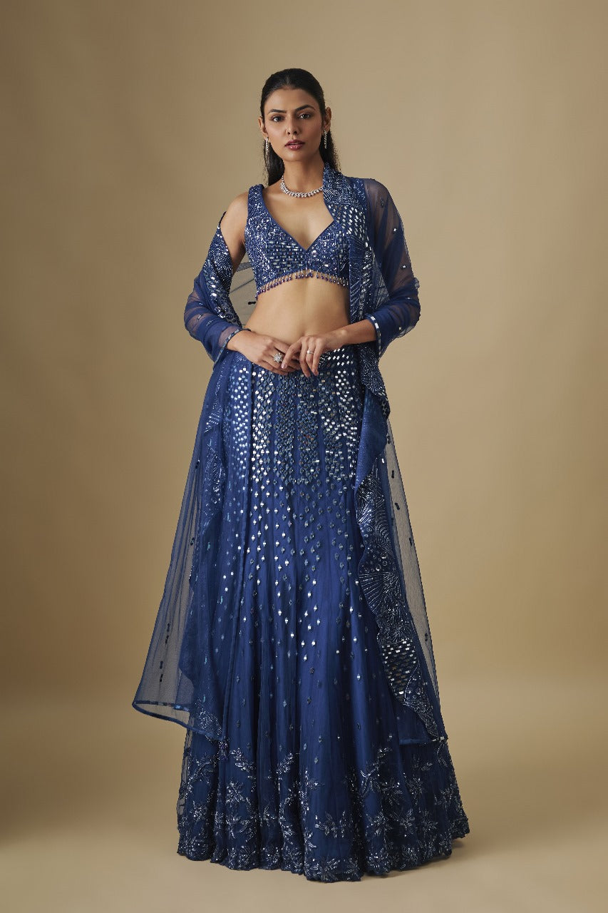 AZURE LEHENGA SET