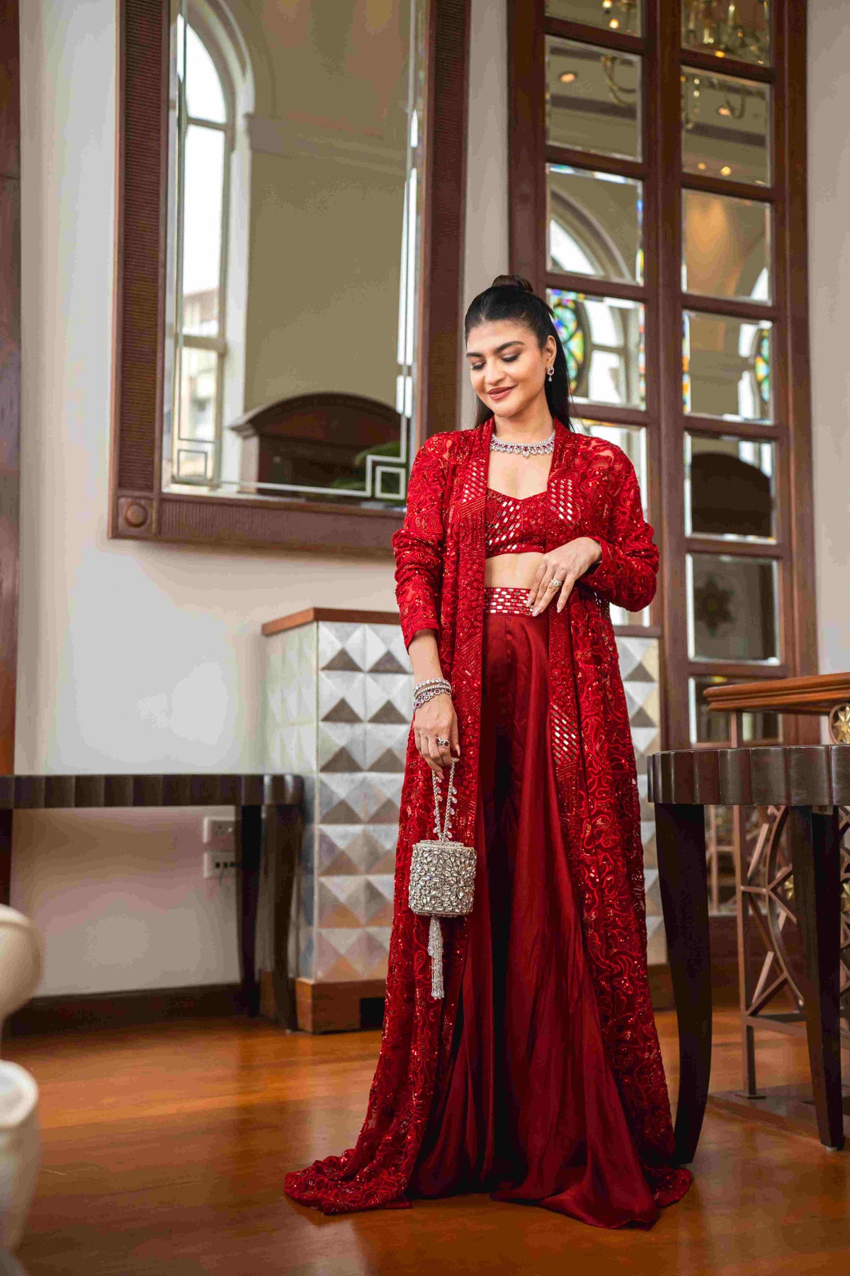 Khushnaz Ashdin in Bucky Sharara Set