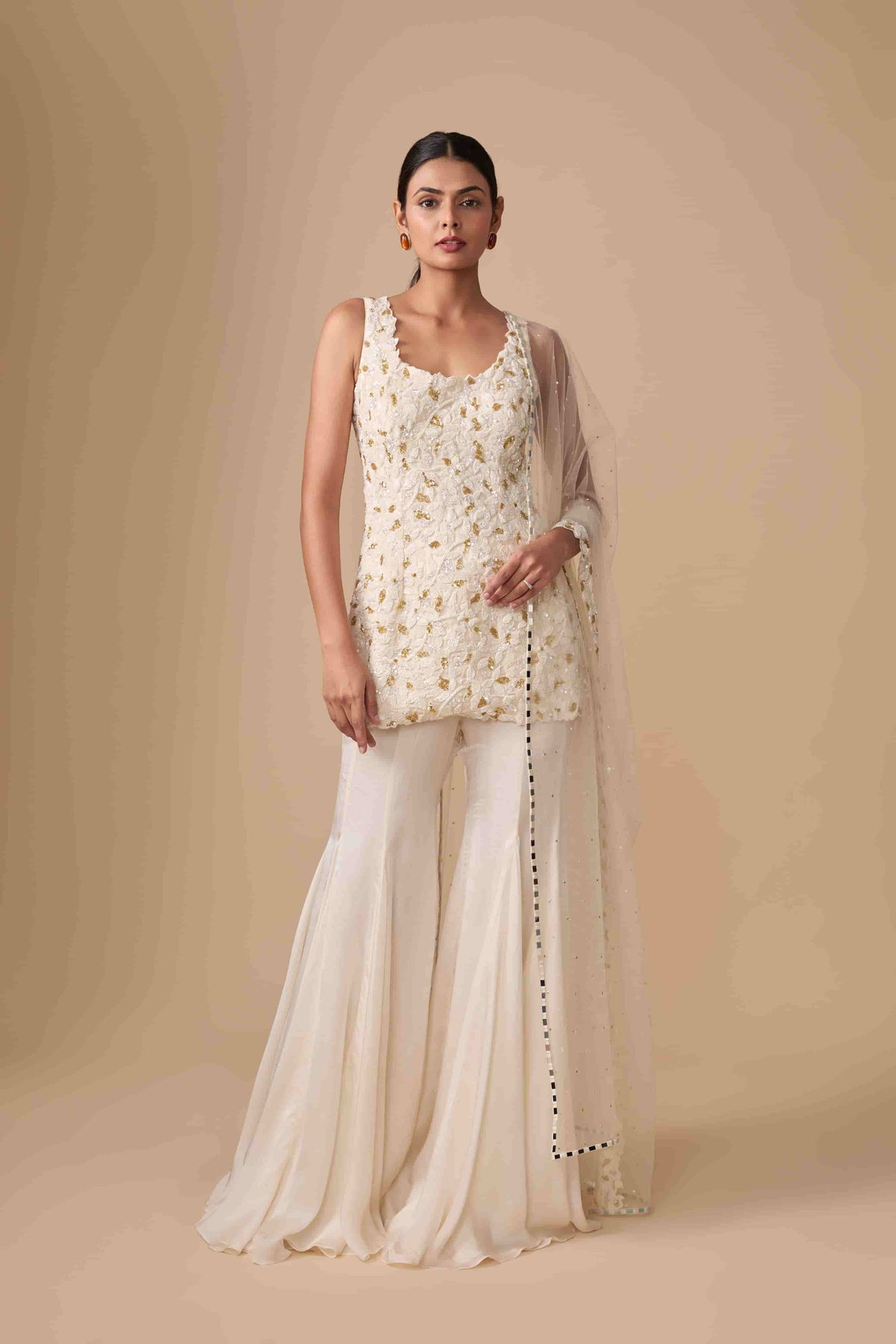 Luster Sharara Set