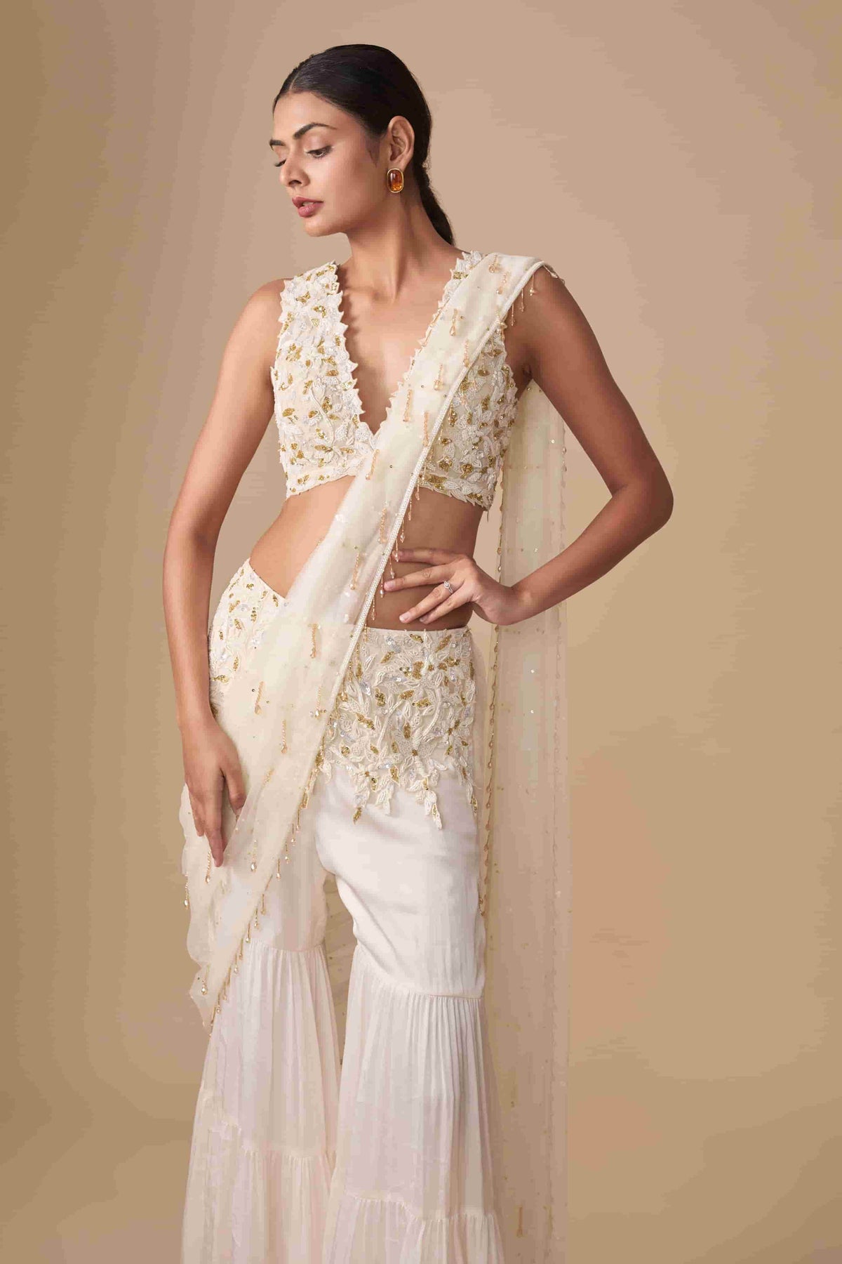 GLINT SHARARA SET WITH PALLU