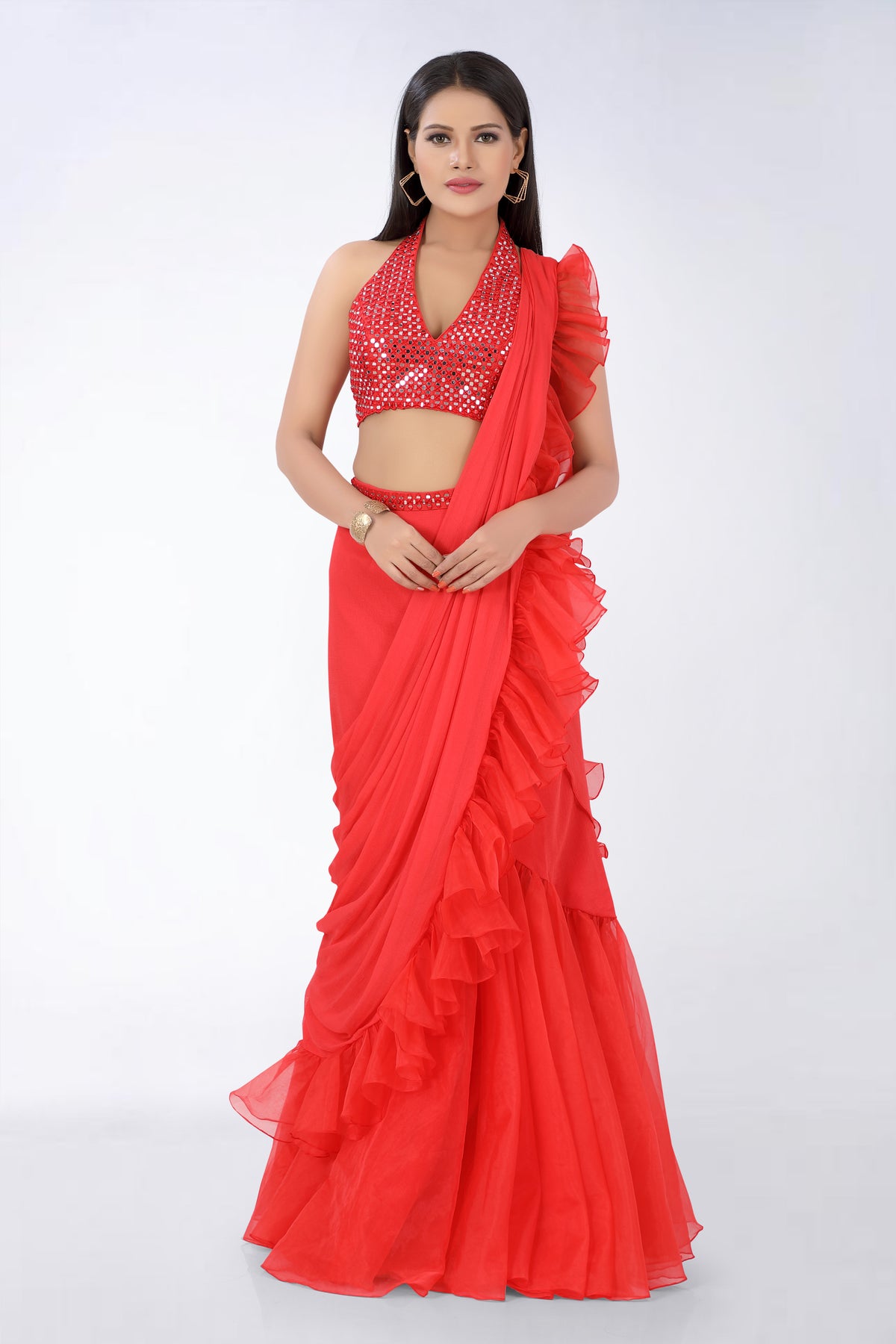 Asaga Pre Draped Saree