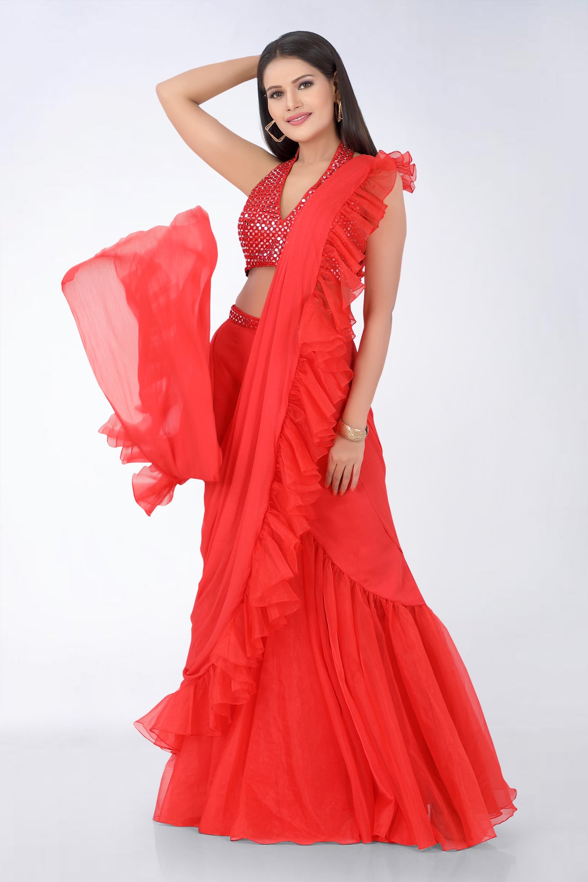 Asaga Pre Draped Saree
