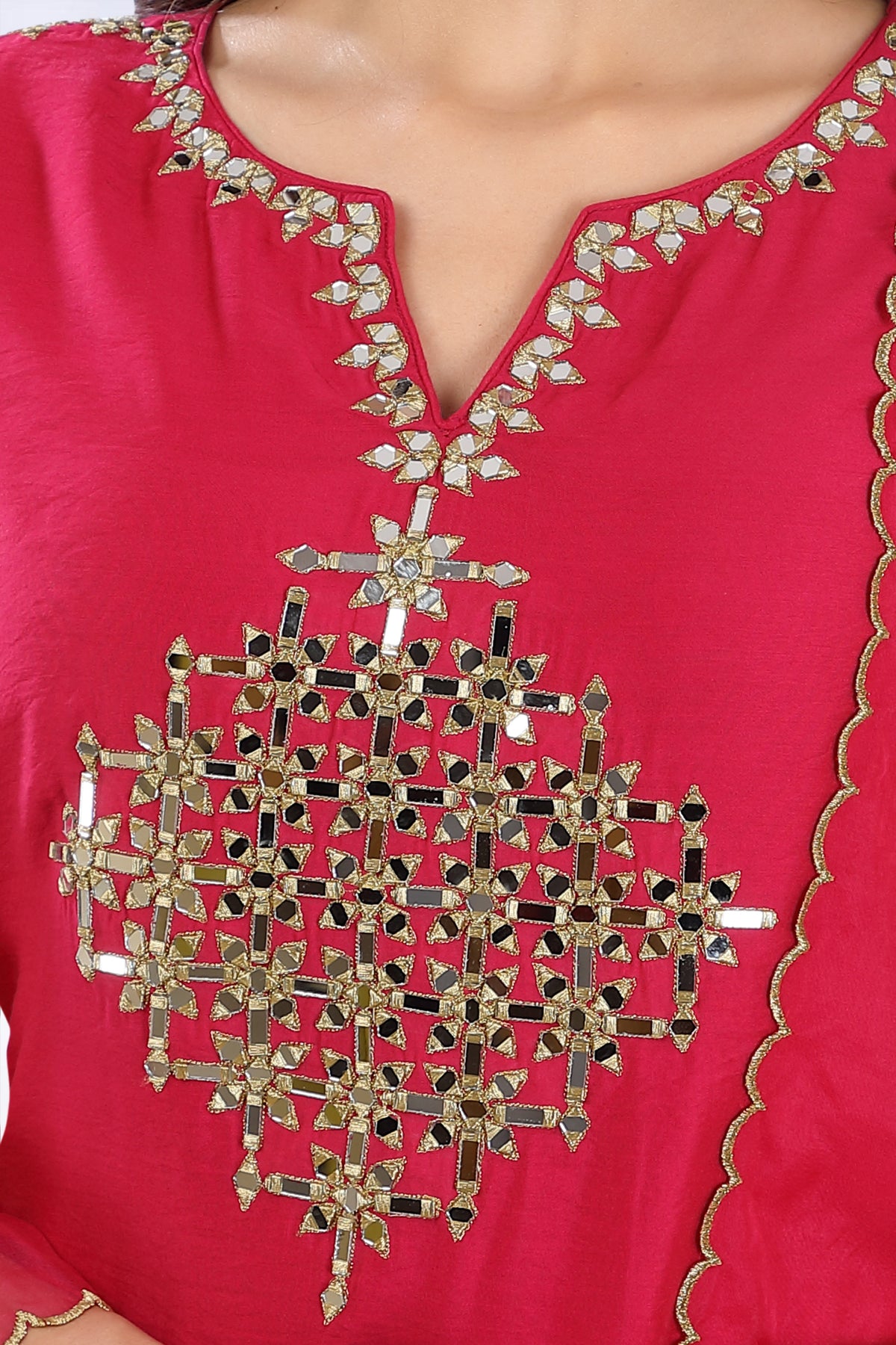 Red Kurta Set