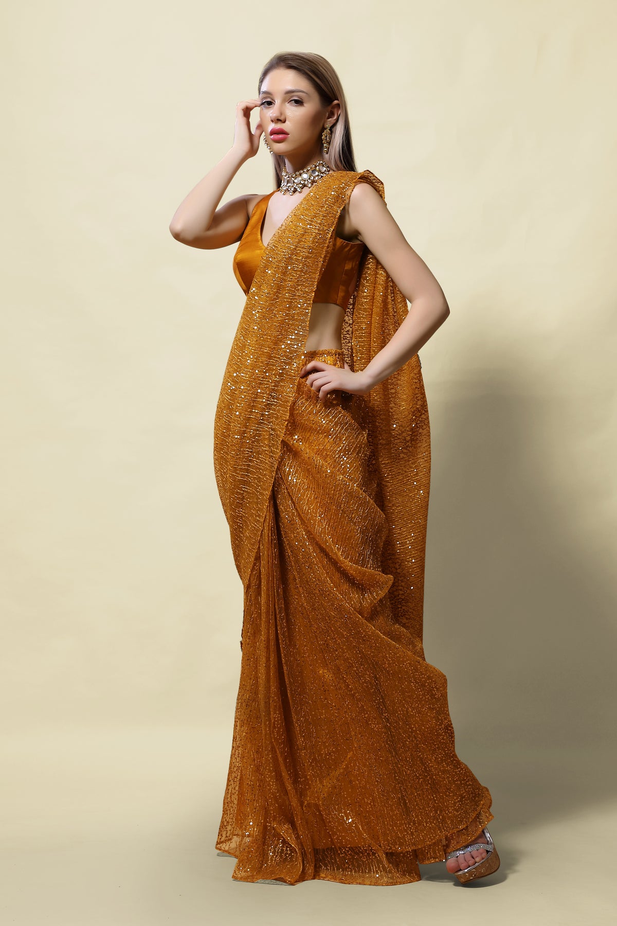 Sundari Pre Draped Saree